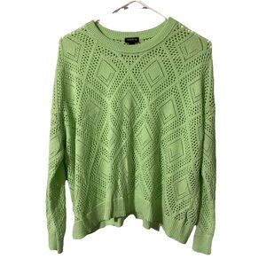 Torrid Light Green Sheer Sweater Size 0 or XL